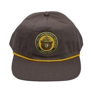 Smokey The Bear Only You Can Prevent Forest Fires Rope Snapback Hat Cap Brown